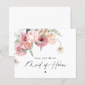 Floral Script zal je zijn mijn dienstmeisje (Voorkant / Achterkant)