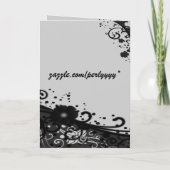 Floral Scroll & Texture gefeliciteerd Kaart (Achterkant)