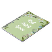 Floral Se Bien Bientôt Carnet Salutations (Côté gauche)