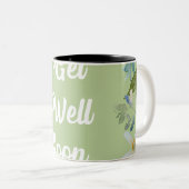 Floral Se Bien Bientôt Salutations Mug (Devant droit)