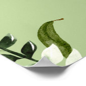 Floral Se Bien Bientôt Salutations Poster (Coin)