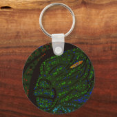 Floral Sea Monster Keychain (Achterkant)