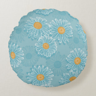 Floral Seamless Pattern. Achtergrond van Rond Kussen