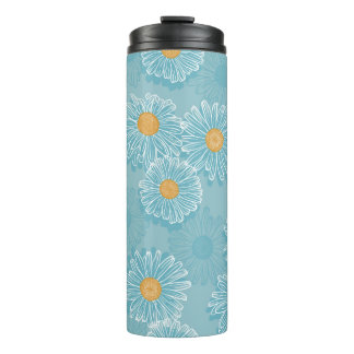 Floral Seamless Pattern. Achtergrond van Thermosbeker
