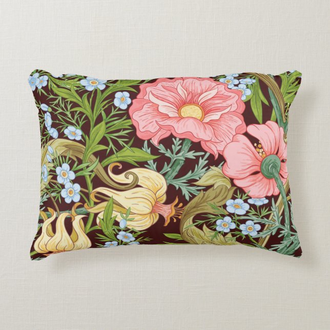 Floral Seamless pattern, background with In art no Accent Kussen (Voorkant)