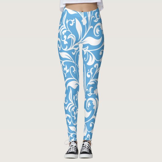 Floral Seamless Pattern Leggings (Voorkant)