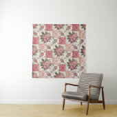  Floral Seamless Pattern, Roes Seamless Pattern Wandkleed (In Situ (horizontaal))