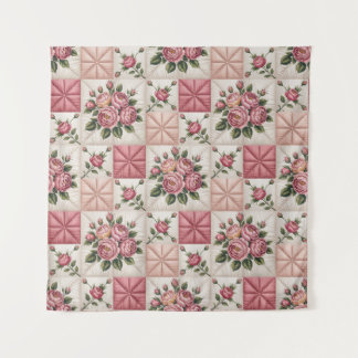  Floral Seamless Pattern, Roes Seamless Pattern Wandkleed