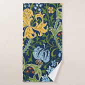 Floral seamless pattern with big flowers, lily and badhanddoek (Badhanddoek)