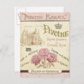 Floral Seed Packet Briefkaart (Voorkant / Achterkant)