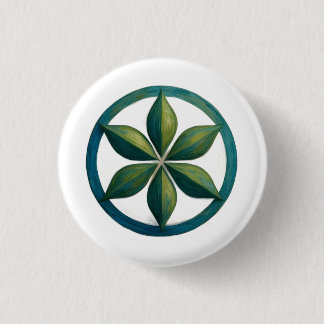 Floral Serenity Art Badge Ronde Button 3,2 Cm
