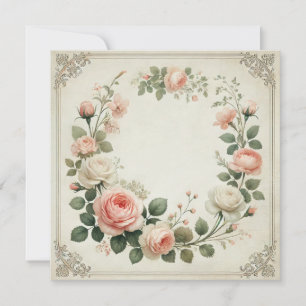 Floral Serenity Invitation Anniversaire