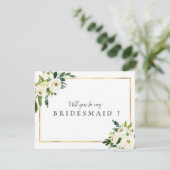 floral serez-vous ma carte de demoiselle d'honneur (Debout devant)