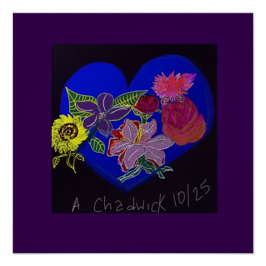 Floral Session Glossy Poster (Devant)