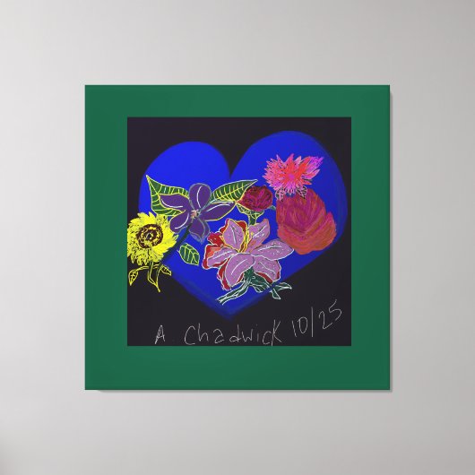 Floral Session Stretched Canvas Print (Voorkant)