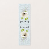 Floral Shabby Gereserveerde Trouwtafel Tent Kaart (Buitenkant ongevouwen)