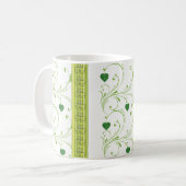 Floral Shamrock de la Mug de la Saint Patrick (Devant gauche)