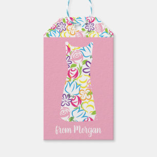 Floral Shift Dress Personalized Cft Label Cadeaulabel