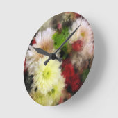 Floral Shimmer Ronde Klok (Hoek)