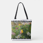 Floral Shoulder Canvas tas (Achterkant)