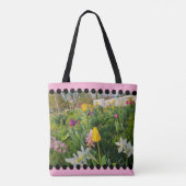 Floral Shoulder Canvas tas (Achterkant)