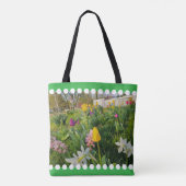 Floral Shoulder Canvas tas (Achterkant)