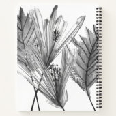 Floral Silhouette - Grijs Notitieboek (Achterkant)