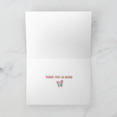 Floral simple Carte de remerciements (Intérieur)