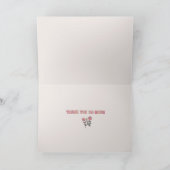 Floral simple Carte de remerciements (Intérieur)