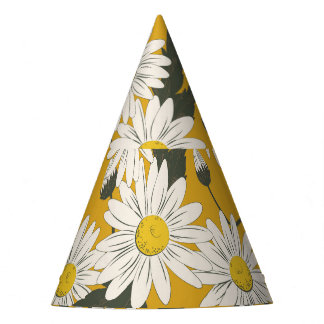 Floral sjaal ontwerp, achtergrond. feesthoedjes