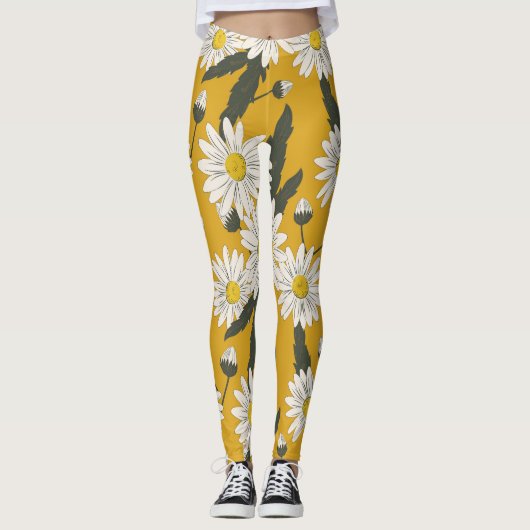 Floral sjaal ontwerp,  achtergrond. leggings (Voorkant)