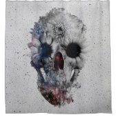 Floral Skull 2 Douchegordijn (Voorkant)