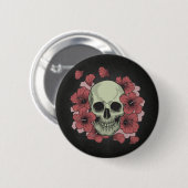 Floral Skull Dia de los Muertos | Button (Voorkant /achterkant)