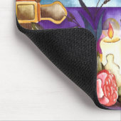 Floral Skull Dia de los Muertos | Mousepad Muismat (Hoek)