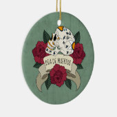 Floral Skull Dia de los Muertos | ORNAMENT (Rechts)