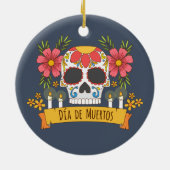 Floral Skull Dia de los Muertos | ORNAMENT (Achterkant)