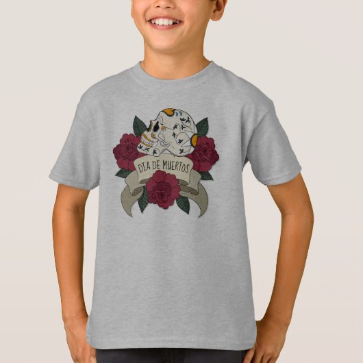 Floral Skull Dia de los Muertos | SHIRT (Voorkant)