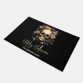 Floral Skull Halloween Deurmat (Schuin)