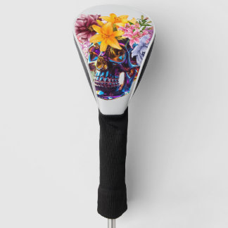 "Floral Skull Radiance" Golfheadcover