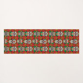 Floral Skulls Pattern Yogamat (Achterkant (horizontaal))
