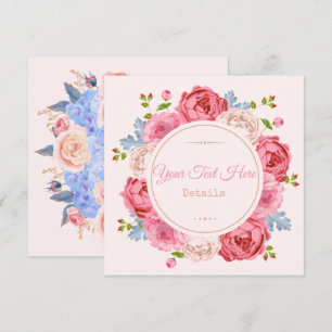 Floral slaat de datum op Save The Date