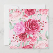  Floral slaat de datum op Save The Date (Achterkant)