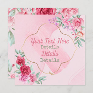  Floral slaat de datum op Save The Date