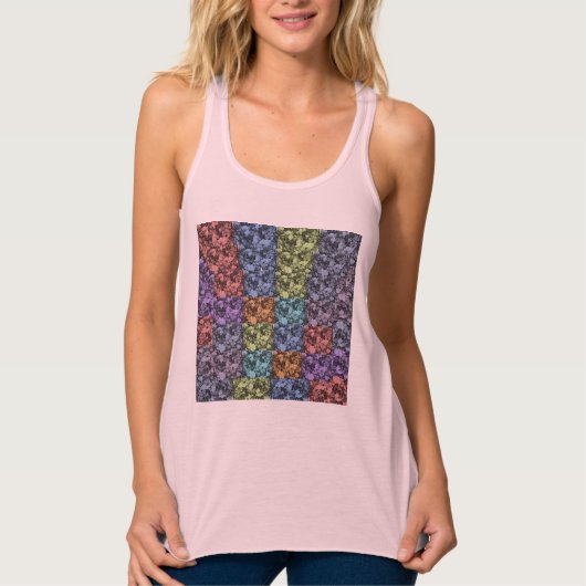 Floral Slim Fit Top - Meerkleurig (Voorkant)