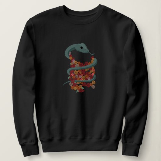 Floral Snake Wrap Sweatshirt (Design voorkant)