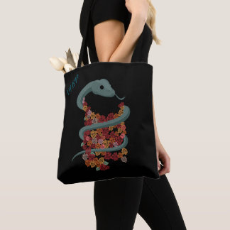 Floral Snake Wrap - Uw Initialen Draagtas