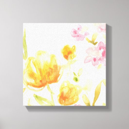 Floral Song I Canvas Afdruk (Voorkant)