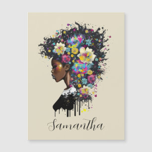 Floral Sparking African American Woman