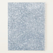 Floral Sparkles Wedding Dusty Blue ID889 Planner (Achterkant)