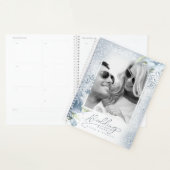 Floral Sparkles Wedding Dusty Blue ID889 Planner (Display)